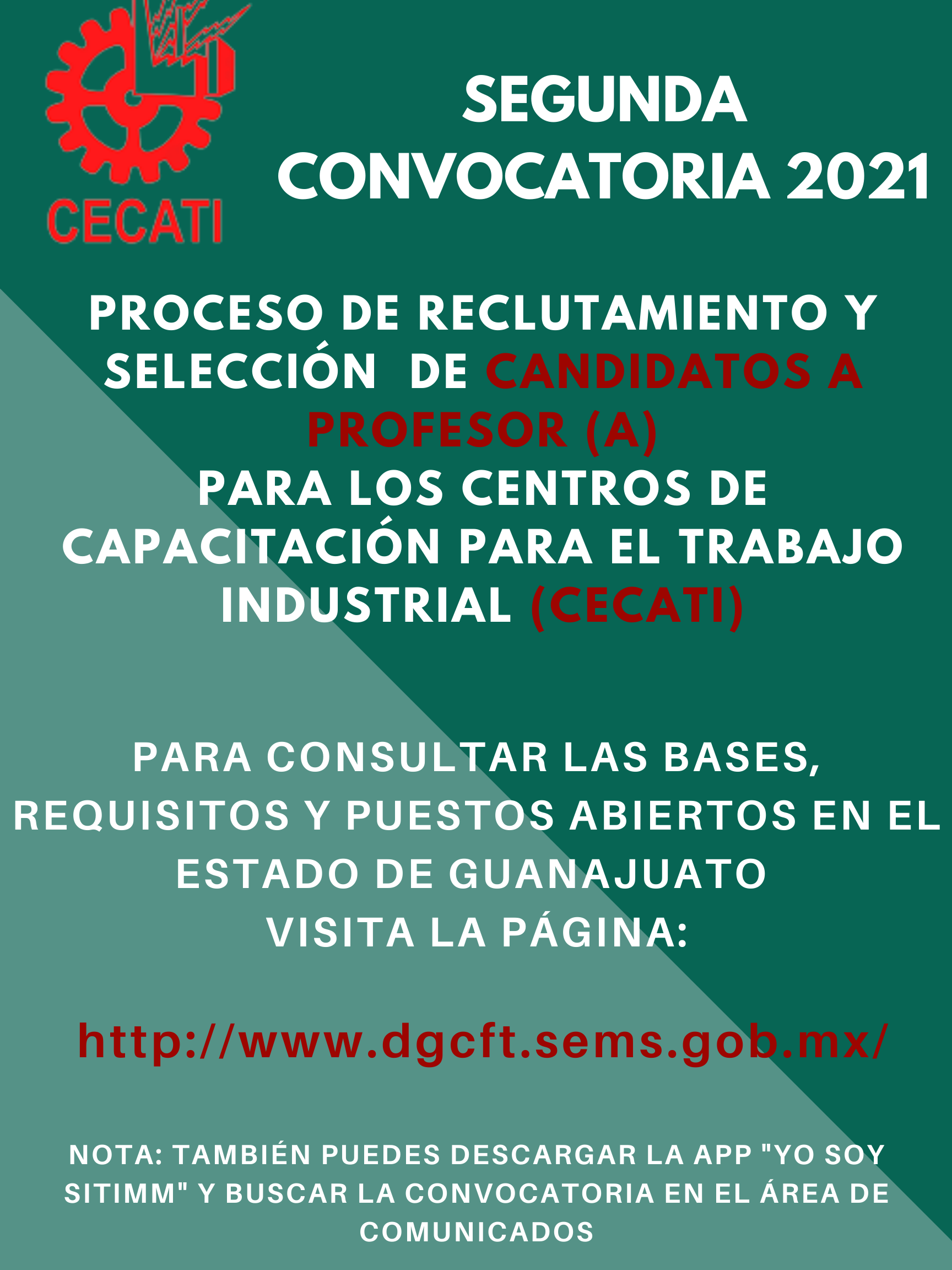 Proceso de reclutamiento profesores CECATI