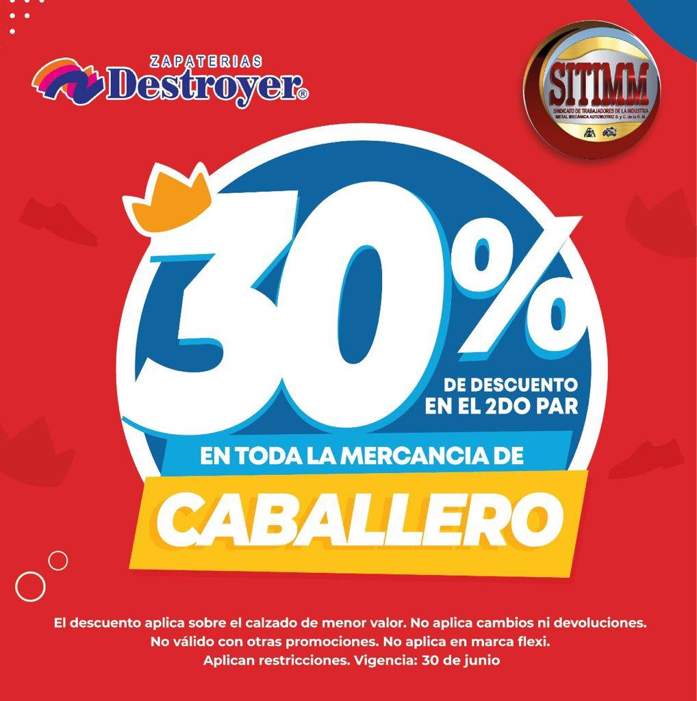 Descuentos en zapaterías Destroyer